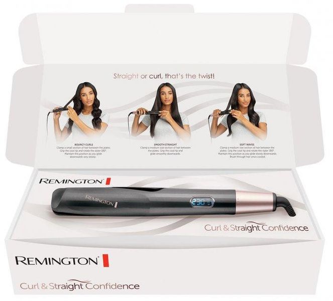 Щипці для волосся REMINGTON Curl&Straight Confidence S6606 1702203037 фото