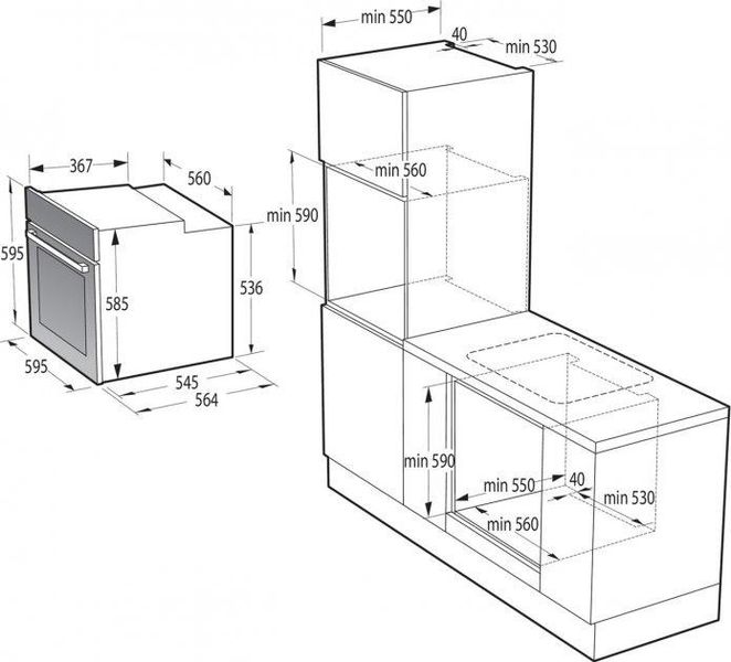 Духова шафа електрична Gorenje BOSB6737E06X 1700836443 фото