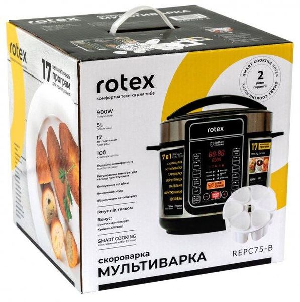 Мультиварка-скороварка ROTEX REPC75-B 1702336789 фото