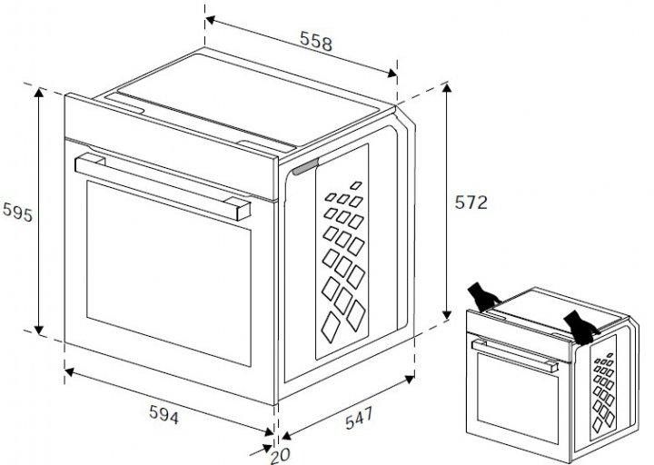 Духова шафа електрична Beko BBIE123002XD 1700836457 фото